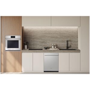 SKS 24 in. Top Control Flush-Mount Smart Dishwasher with 40 dBa Sound Level, 3rd-Rack & Dynamic Heat Dry - Stainless Steel, , hires