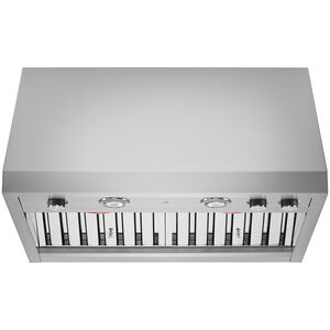 JennAir Pro-Style 30 in. Ducted Canopy Pro Style Style Range Hood with 600 CFM, 4 Fan Speeds & 2 Halogen Lights - Stainless Steel, , hires