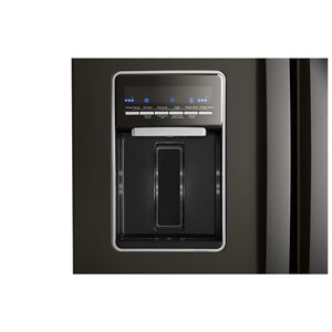 Whirlpool 30 in. 19.7 cu. ft. French Door Refrigerator with Water Dispenser - Black Stainless, Black Stainless, hires