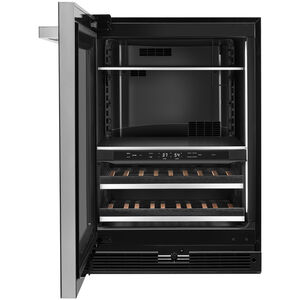 JennAir Noir Series 24 in. 5.0 cu. ft. Built-In Beverage Center with Fixed Shelves & Digital Control - Black, , hires