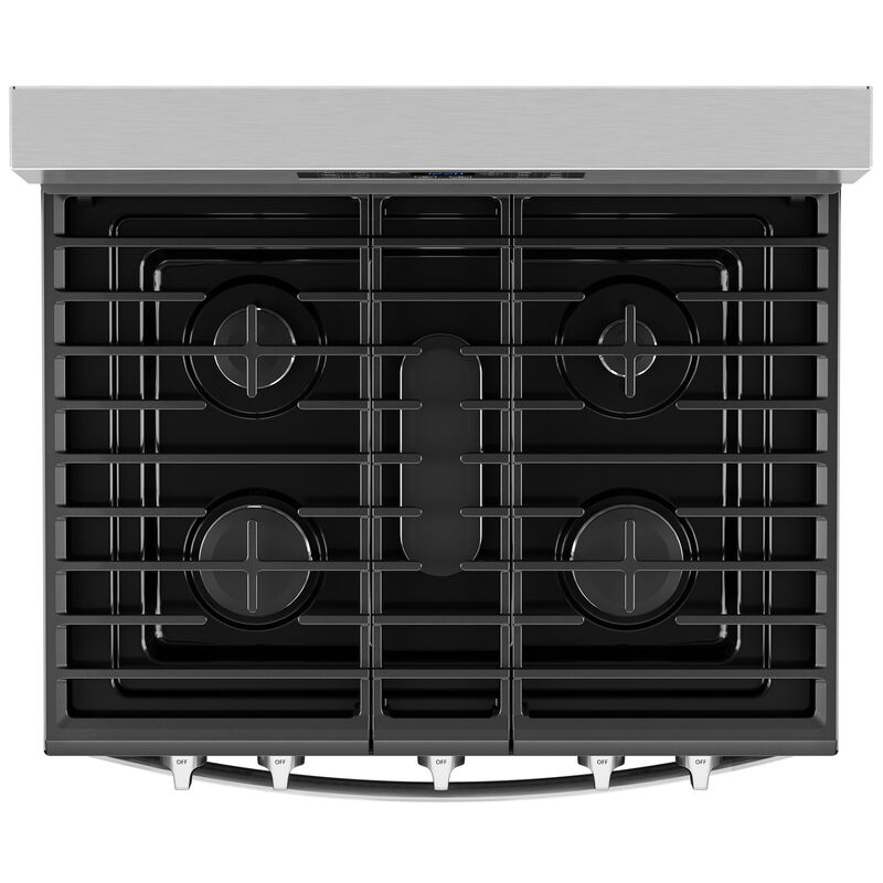 Whirlpool 30 in. 5.0 cu. ft. Air-Fry Standard Convection Gas Range with 5 Sealed Burners - Stainless Steel, , hires