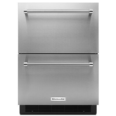 KitchenAid 24 in. Built-In 4.4 cu. ft. Refrigerator Drawer - Stainless Steel | KUDR204KSB