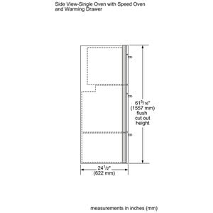 Thermador Professional Series 30 in. 8.6 cu. ft. Smart Speed Electric Microwave/Wall Oven Combo with True European Convection - Stainless Steel, , hires