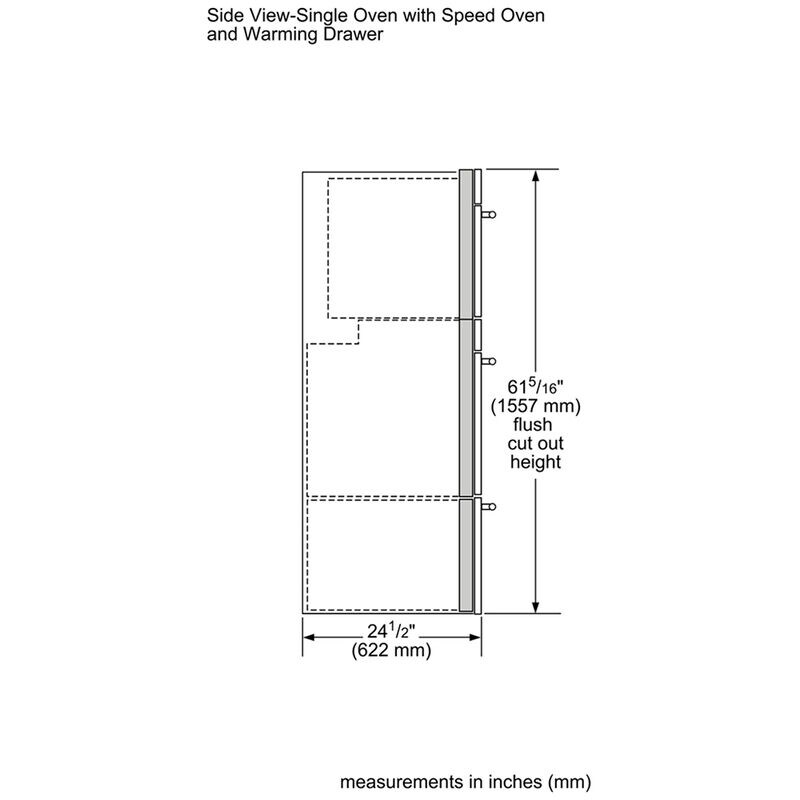 Thermador Professional Series 30 in. 8.6 cu. ft. Smart Speed Electric Microwave/Wall Oven Combo with True European Convection - Stainless Steel, , hires