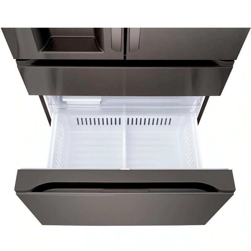 LG 36 in. 28.6 cu. ft. Smart 4-Door French Door Refrigerator with Ice & Water Dispenser - PrintProof Black Stainless Steel, PrintProof Black Stainless Steel, hires