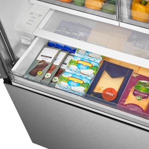 Midea 36 in. 26.5 cu. ft. Smart Counter Depth French Door Refrigerator with Internal Water Autofill Pitcher - Stainless Steel, , hires