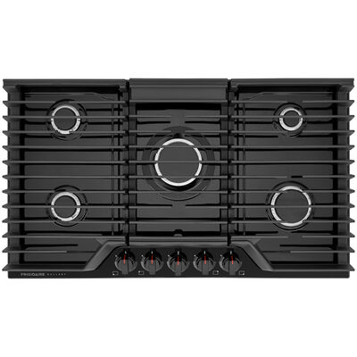 Frigidaire Gallery 36 in. Gas Cooktop with 5 Sealed Burners - Black | GCCG3648AB