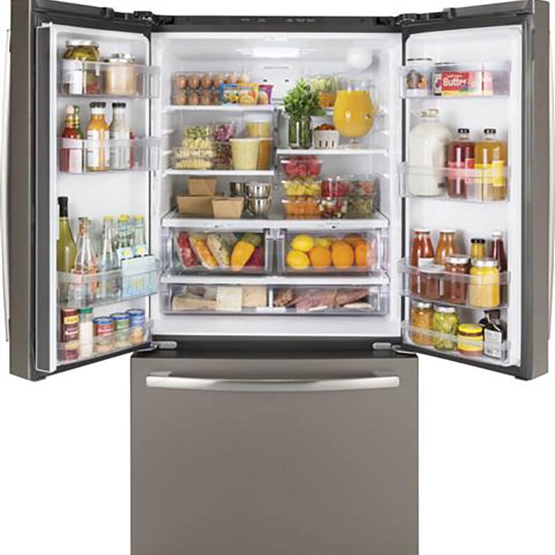 GE 36 in. 27 cu. ft. French Door Refrigerator with Internal Water Dispenser - Fingerprint Resistant Slate, Slate, hires