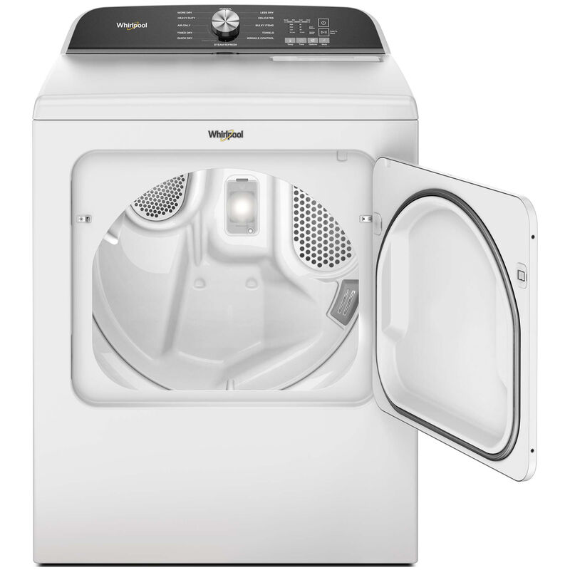 Whirlpool 29 in. 7.0 cu. ft. Gas Dryer with Wrinkle Shield Option, Steam Cycle & Sensor Dry - White, White, hires