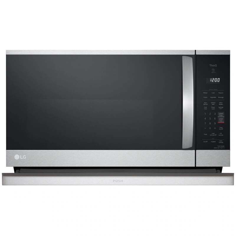 LG 30 in. 2.1 cu. ft. Over-the-Range Microwave with 10 Power Levels, 400 CFM & Sensor Cooking Controls - Print Proof Stainless Steel, PrintProof Stainless Steel, hires