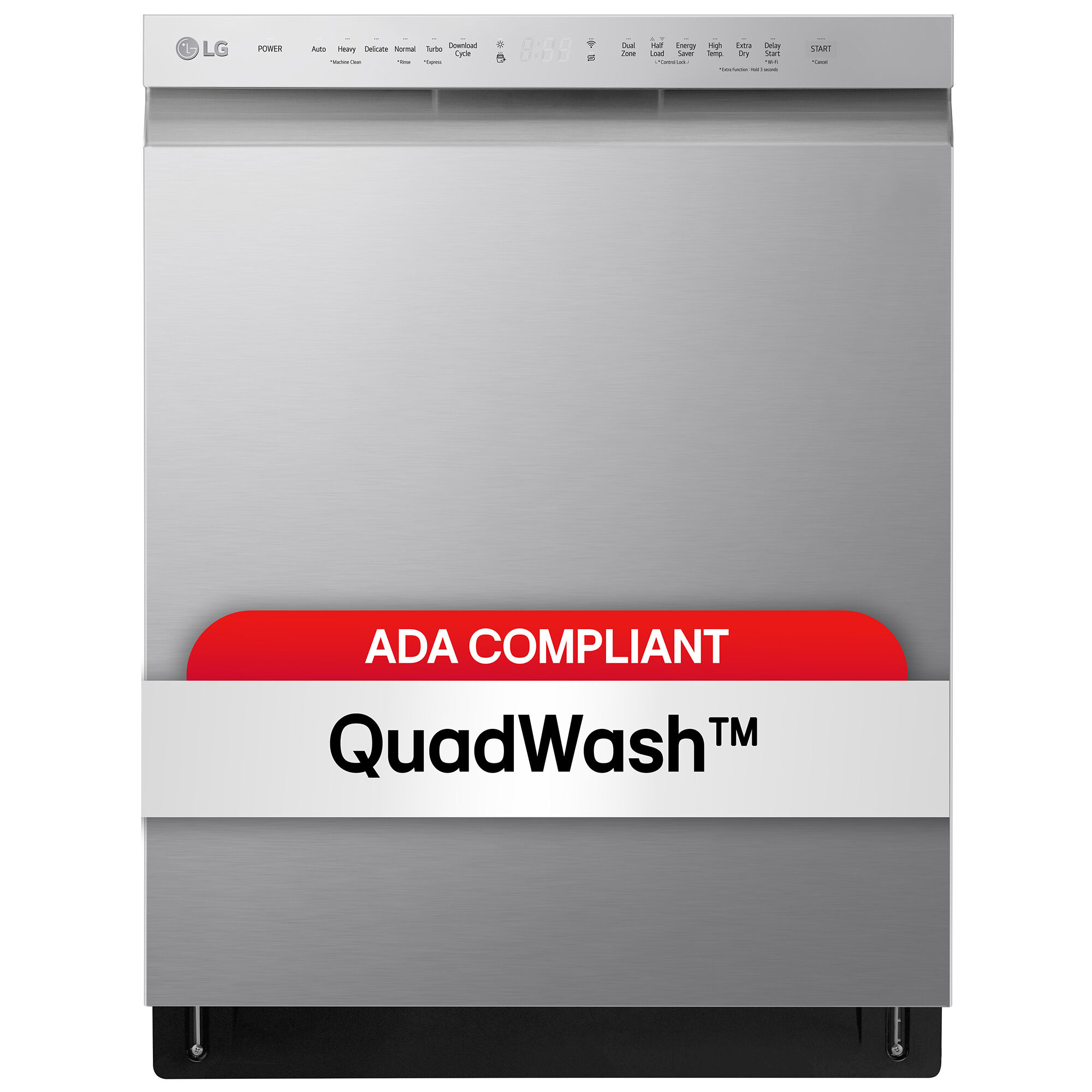 LG 24 in. ADA Compliant Front Control Smart Dishwasher with 48 dBa