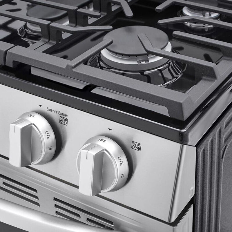 LG 30 in. 5.8 cu. ft. Smart Gas Range with 5 Sealed Burners - Stainless Steel, , hires