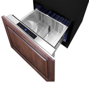 Summit 24 in. 1.6 cu. ft. Outdoor Single Refrigerator Drawer - Stainless Steel/Panel Ready, , hires