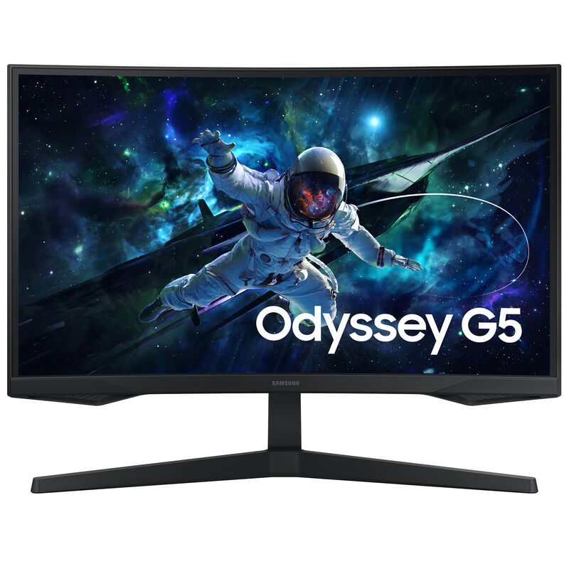 Samsung - 27" Odyssey 1000R Curved QHD 165Hz 1ms AMD FreeSync Gaming Monitor (DP, HDMI) - Black, , hires