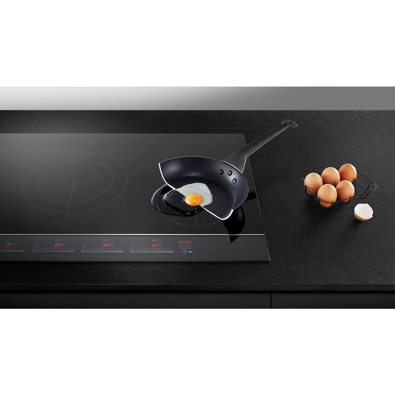 Fisher & Paykel Series 7 36 in. 5-Burner Induction Cooktop with Simmer Burner & Power Burner - Black Glass, , hires