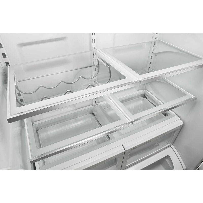 JennAir Rise 36 in. 21.9 cu. ft. Counter Depth French Door Refrigerator with Internal Water Dispenser - Stainless Steel, , hires