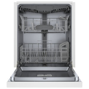 Bosch 300 Series 24 in. Front Control Smart Dishwasher with 46 dBa Sound Level, 3rd-Rack, PureDry & Pocket - White, , hires
