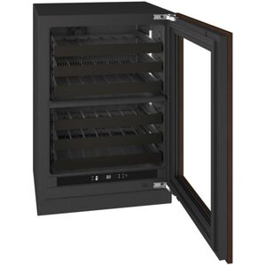 U-Line The Seamless Collection 24 in. Outdoor Undercounter Wine Cooler with Wire Racks, Dual Temperature Zones & 42-Bottle Capacity - Custom Panel Ready, , hires