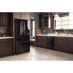 Whirlpool 33 in. 22.1 cu. ft. French Door Refrigerator with Internal Water Dispenser - Black, Black, hires