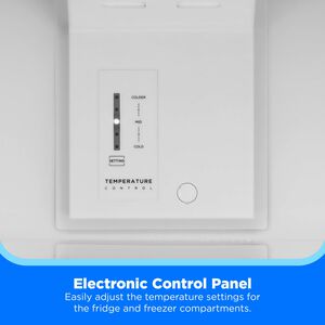 Midea 22 in. 10.1 cu. ft. Counter Depth Garage-Ready Top Freezer Refrigerator - White, , hires