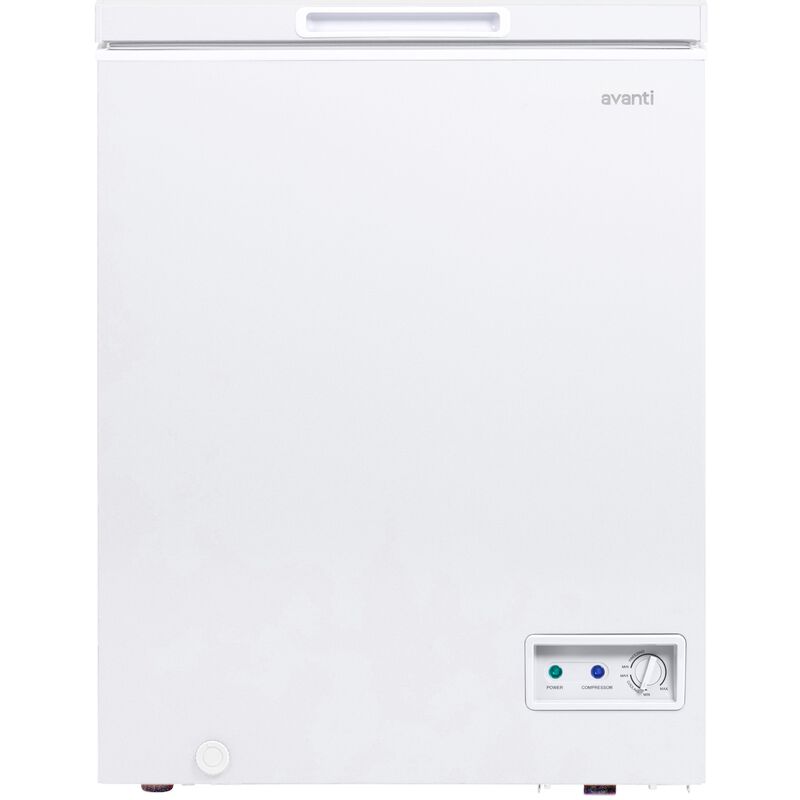 Avanti 25 in. 5.0 cu. ft. Garage-Ready Compact Chest Freezer - White, , hires
