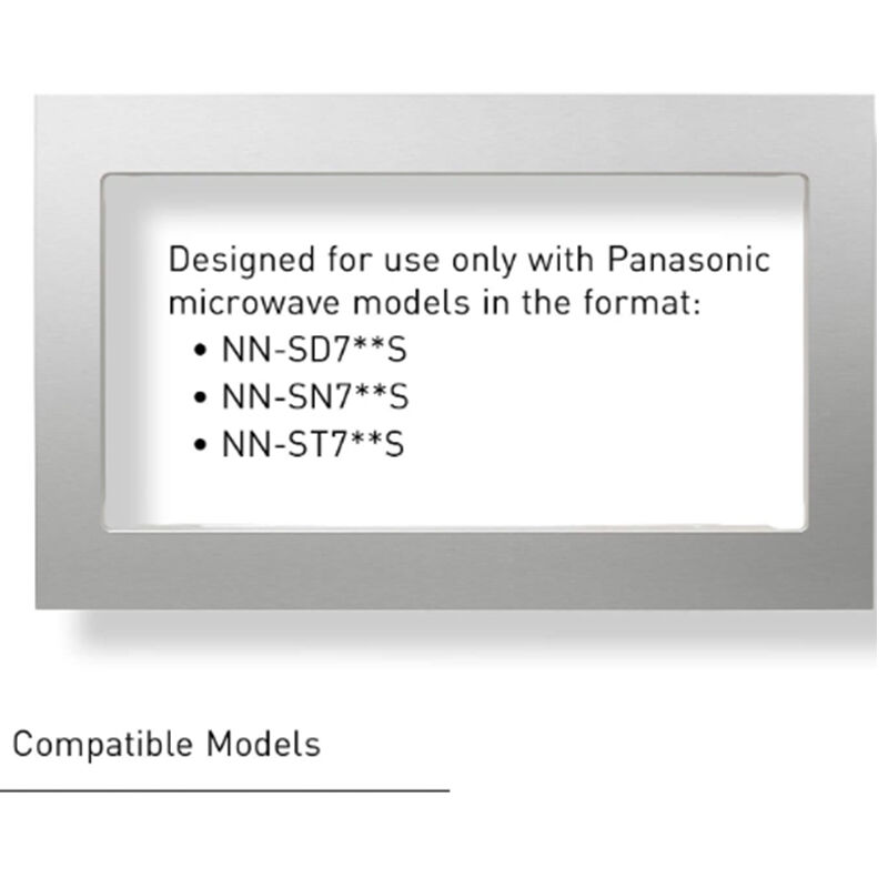 Panasonic 27 In. Microwave Trim Kit - Stainless Steel, , hires