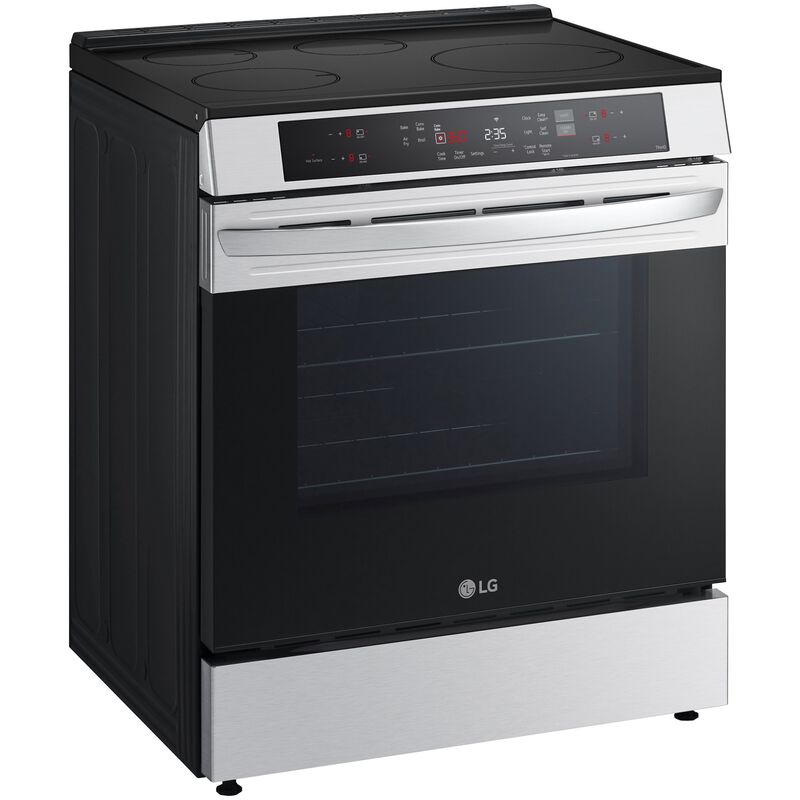 LG 30 in. 6.3 cu. ft. Smart Air Fry True European Convection Slide-In Electric Range with 4 Induction Burners - PrintProof Stainless Steel, , hires