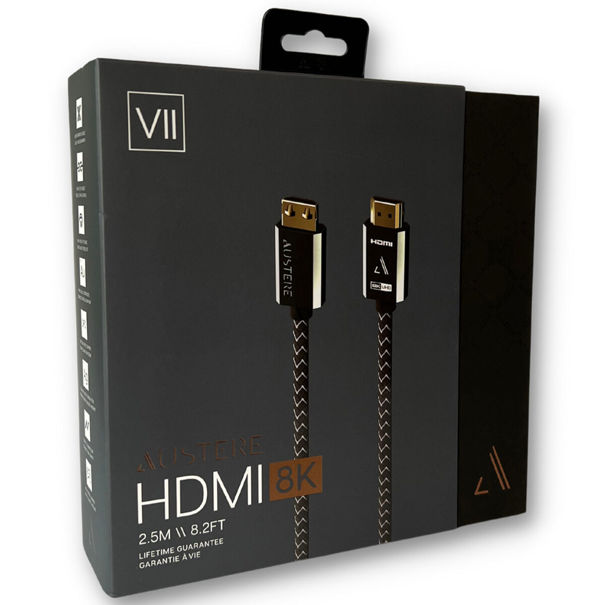 Austere VII Series 8K Ultra-High Speed 48Gbps HDMI Cable - 2.5m