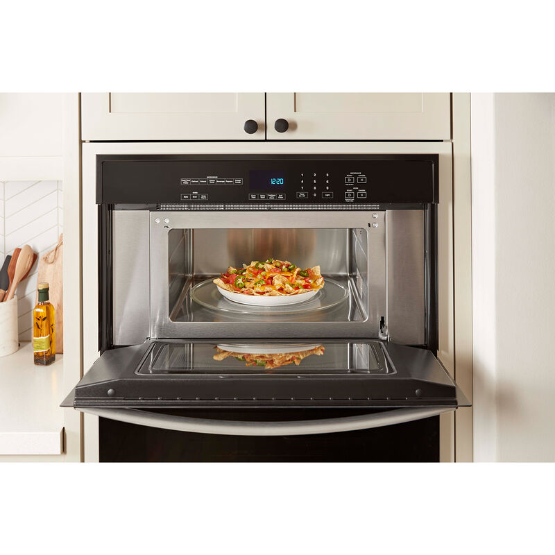 Whirlpool 30 in. 6.4 cu. ft. Electric Oven/Microwave Combo Wall Oven with Self Clean - Stainless Steel, , hires