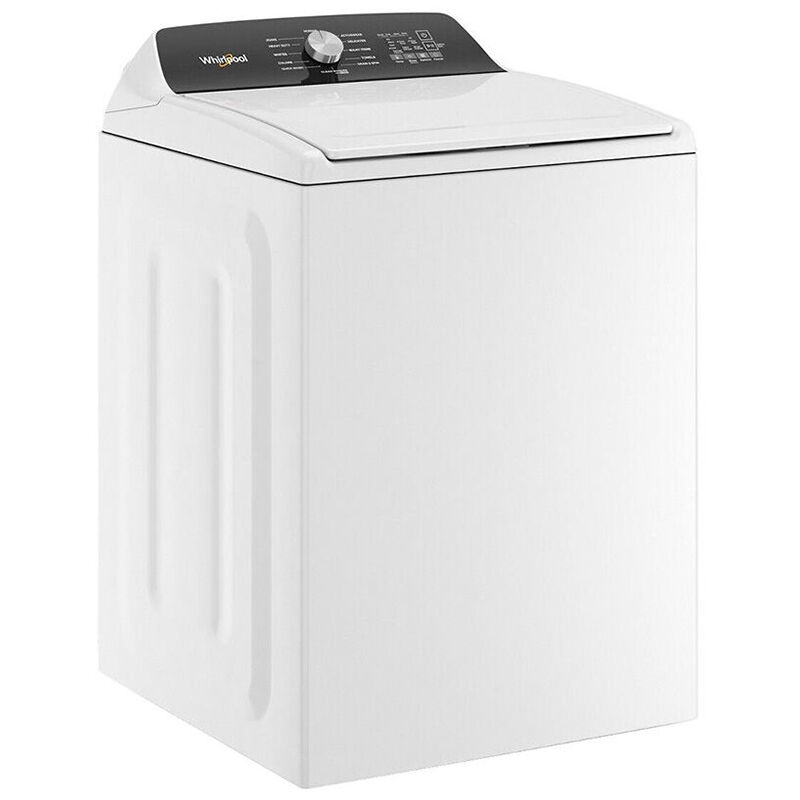 Whirlpool 28 in. 4.6 cu. ft. Top Load Washer with Agitator & Built-in  Faucet - White