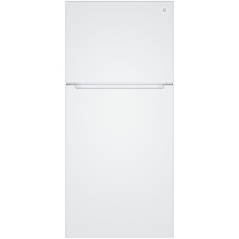 GE 30 in. 21.0 cu. ft. Garage-Ready Top Freezer Refrigerator - White, White, hires