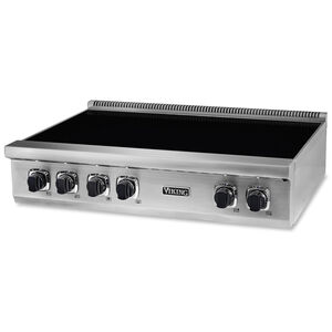 Viking 5 Series 36 in. 6-Burner Induction Rangetop with Simmer Burner & Power Burner - Stainless Steel, , hires