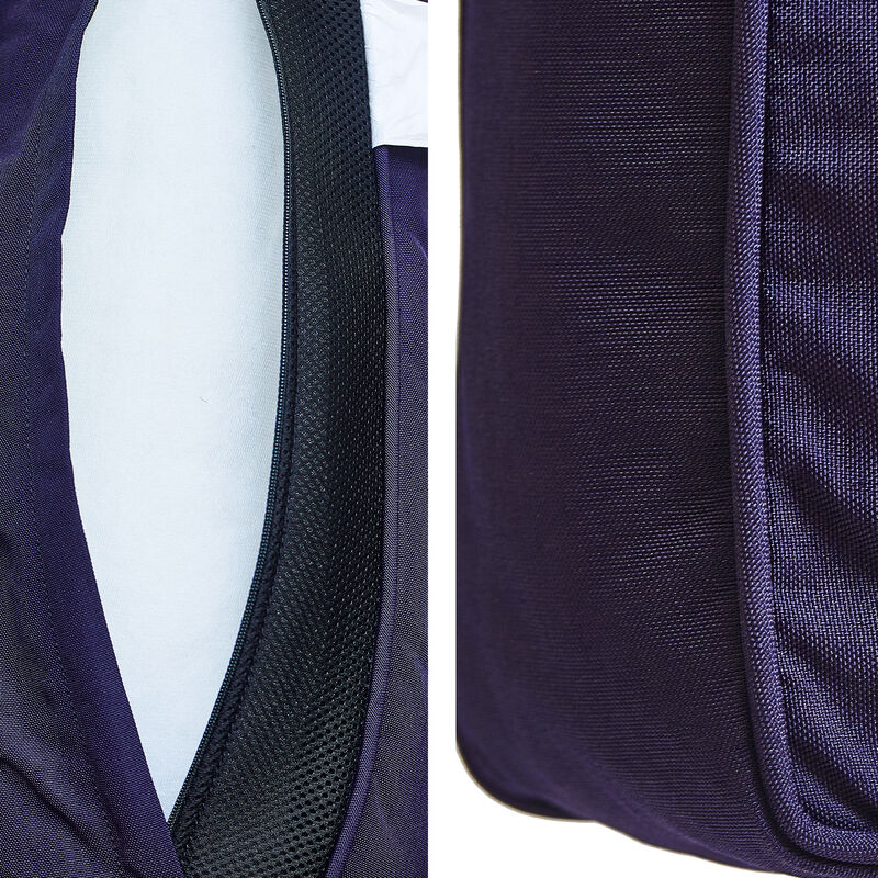 Marie Albert Home Rutherford Rattan Outdoor Lounge Arm Chair - Navy Blue/Brown, , hires