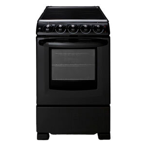 Summit 20 in. 2.3 cu. ft. Oven Freestanding Electric Range with 4 Smoothtop Burners - Black, , hires