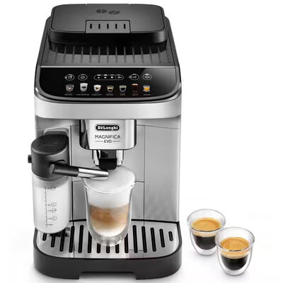 De Longhi Magnifica Evo Espresso Machine with Frother - Silver Black | ECAM29084SB