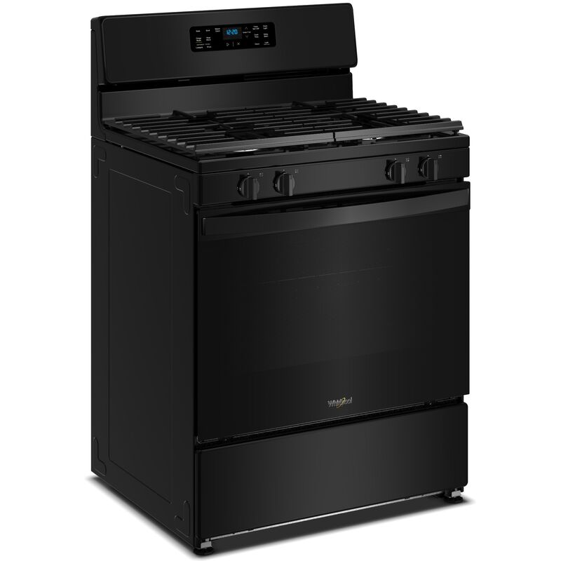 Whirlpool 30 in. 5.1 cu. ft. Gas Range with 4 Sealed Burners - Black, , hires