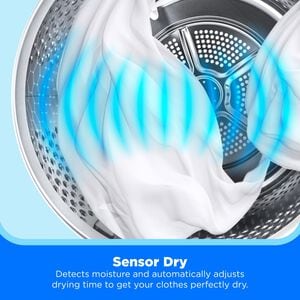 Midea 27 in. 7.0 cu. ft. Electric Dryer with Sensor Dry - White, , hires