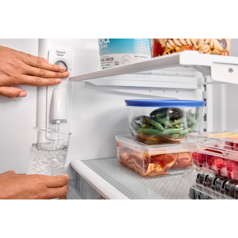 Whirlpool 36 in. 25.2 cu. ft. French Door Refrigerator with Internal Water Dispenser - Black, Black, hires