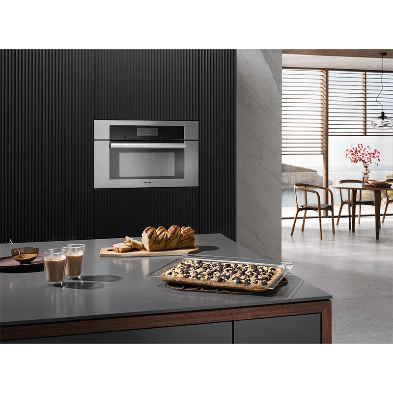 Miele ContourLine 30 in. 1.5 cu. ft. Electric Smart Wall Oven with Standard Convection & Manual Clean - Stainless Steel, , hires