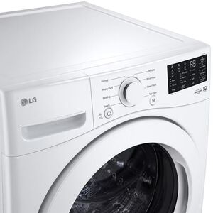 LG 27 in. 5.0 cu. ft. Stackable Front Load Washer with 6 Motion Technology, Tub Clean System & Speed Wash Cycle - White, , hires