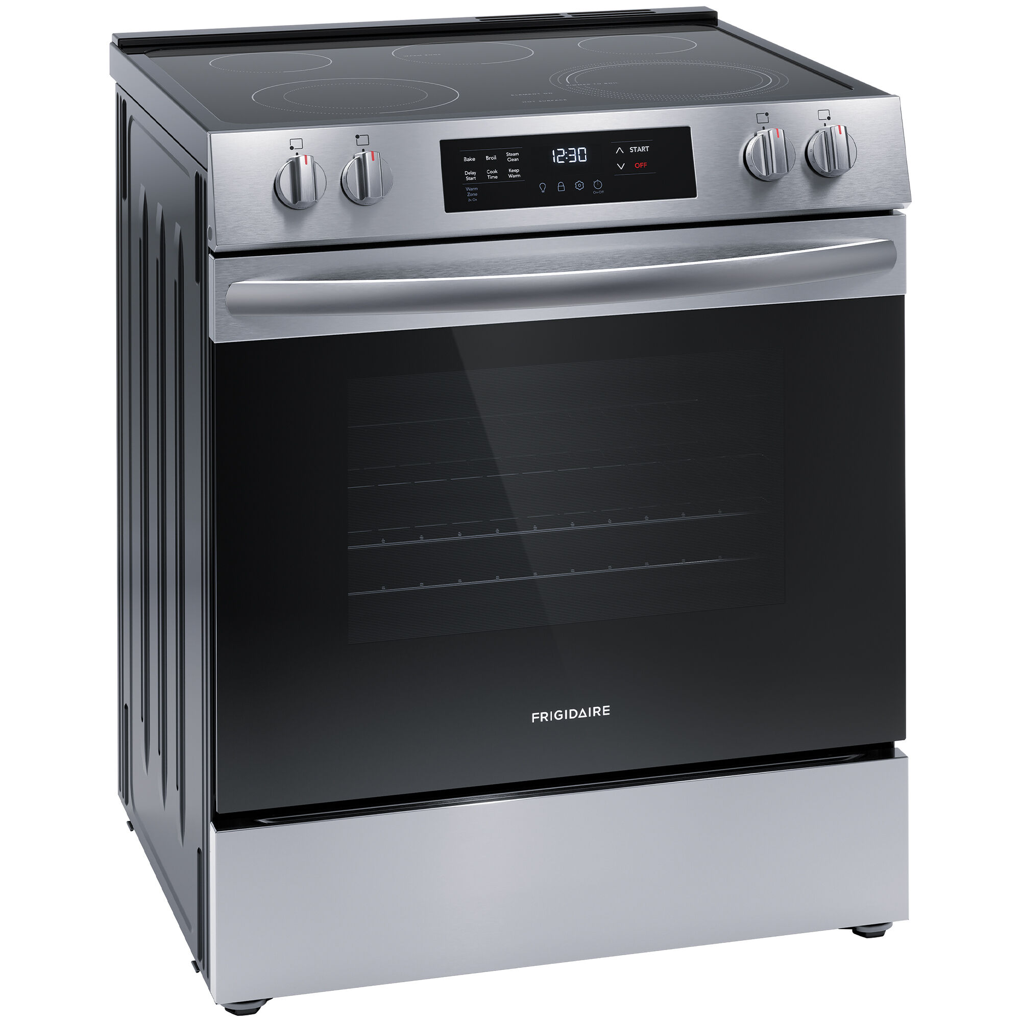 30 inch electric range stainless steel discount