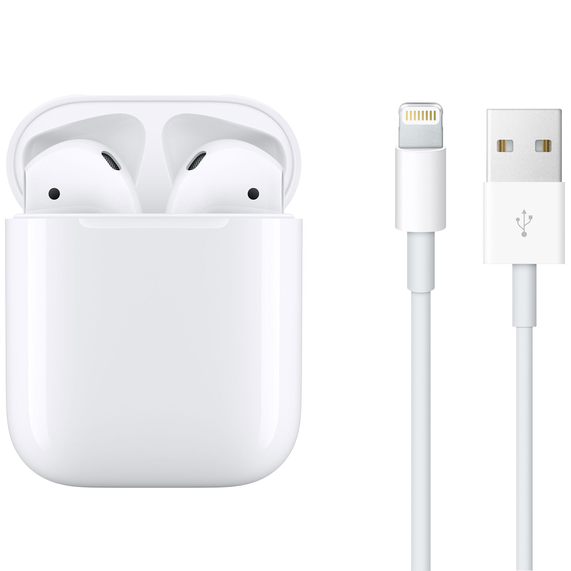 Apple AirPods In-Ear Wireless Headphones with Wireless Charging Case (Gen  2) - White