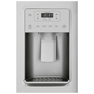 GE 36 in. 21.8 cu. ft. Counter Depth Side by Side Refrigerator with Ice & Water Dispenser - Fingerprint Resistant Stainless, Fingerprint Resistant Stainless, hires