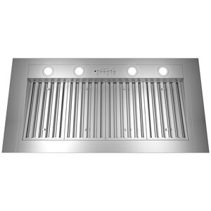 GE 48 in. Standard Style Smart Range Hood with 4 Speed Settings, 1200 CFM & 4 LED Lights - Stainless Steel, , hires