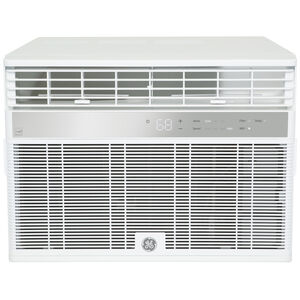 GE 10,000 BTU Smart Energy Star Window Air Conditioner with 3 Fan Speeds, Sleep Mode & Remote Control - White, , hires