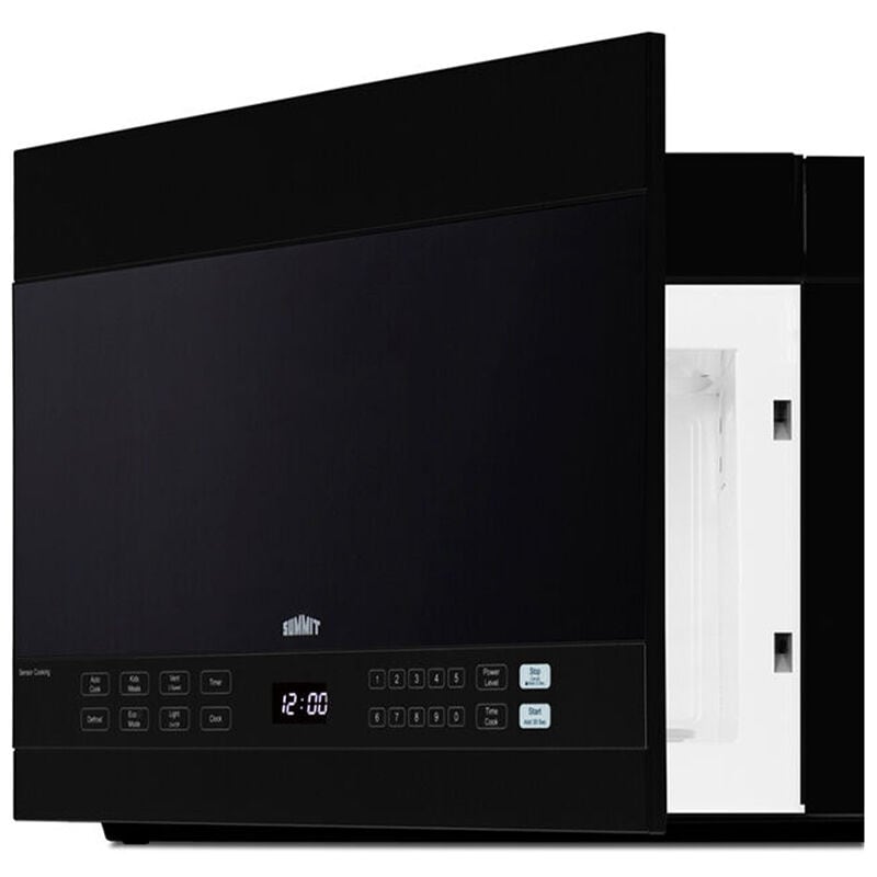 Summit 24 in. 1.4 cu. ft. 1000W Over-the-Range Microwave with 300 CFM & Sensor Cooking - Black, , hires