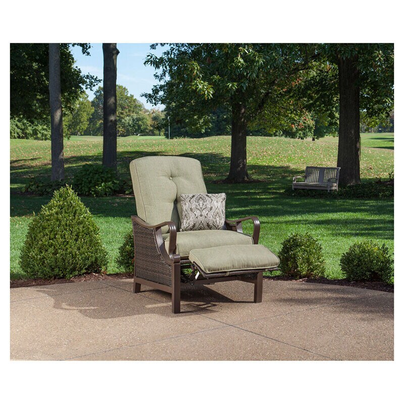 Hanover Ventura Patio Furniture Luxury Recliner - Meadow Green, , hires