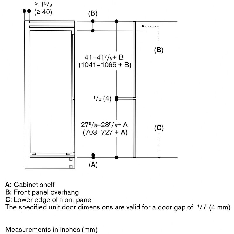 Gaggenau 200 Series 22 in. 8.3 cu. ft. Built-In Smart Counter Depth Bottom Freezer Refrigerator - Custom Panel Ready, , hires