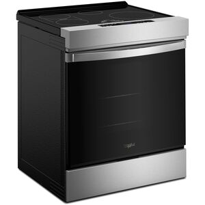 Whirlpool 30 in. 6.4 cu. ft. Air-Fry True European Convection Slide-In Electric Range with 4 Induction Burners - Fingerprint Resistant Stainless Steel, , hires
