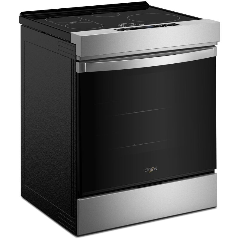 Whirlpool 30 in. 6.4 cu. ft. Air-Fry True European Convection Slide-In Electric Range with 4 Induction Burners - Fingerprint Resistant Stainless Steel, , hires